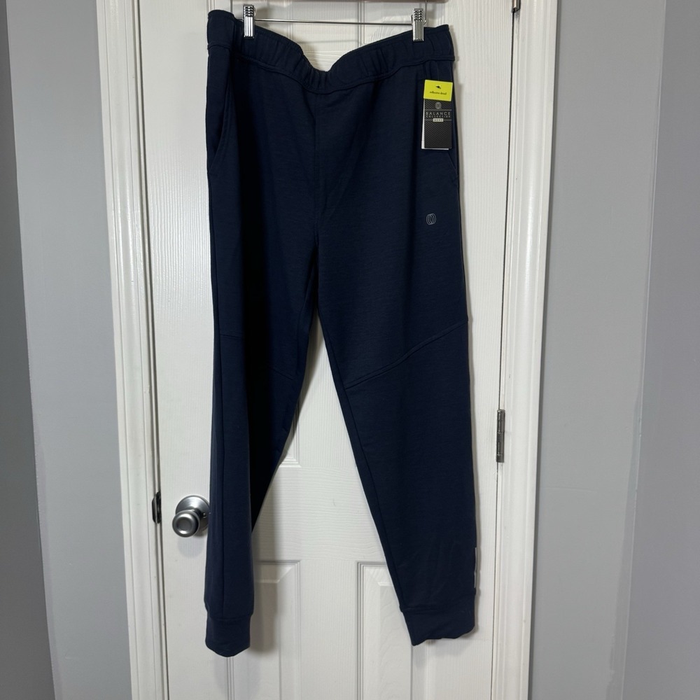 Balance Collection Men's Large Navy Blue Jogger Pants Activewear Pockets L NWT